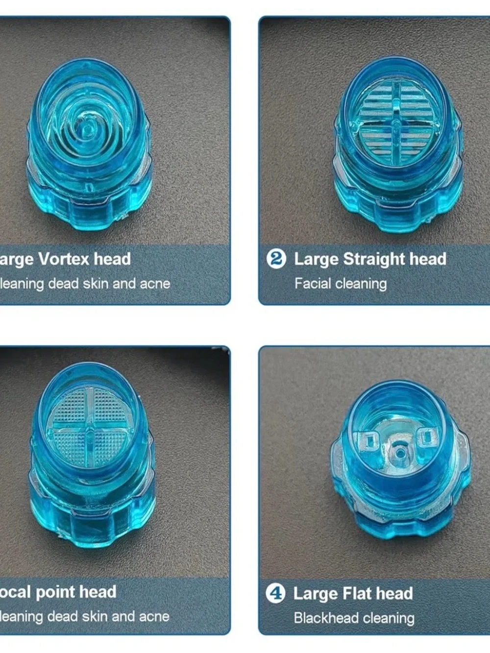 Elitzia Plastic Microderma Head Set of 8